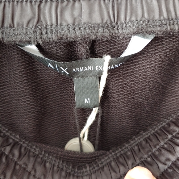 NWT- Armani Exchange Black Sweatpants Size Medium - Picture 11 of 13